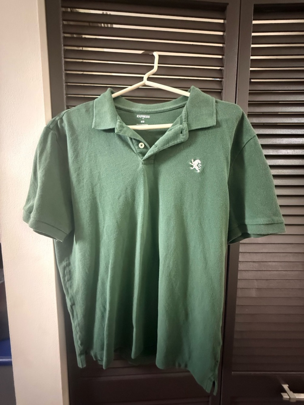 Express Men’s Forest Green Polo Shirt
